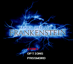 Mary Shelley's Frankenstein (USA) Title Screen